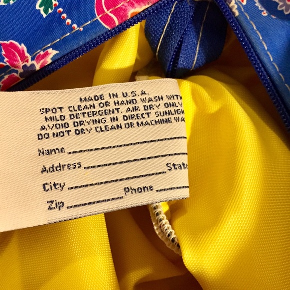 Tropical Weekender Bag w/ Real Leather Handles - Picture 7 of 9